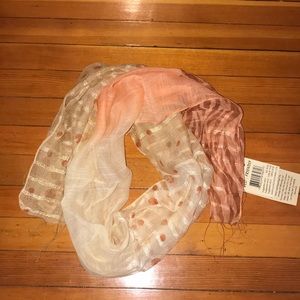 Fleurs Natural Silk Scarf